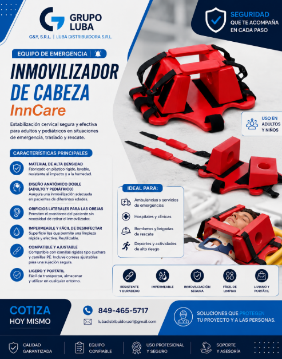 Inmovilizador de cabeza para emergencias